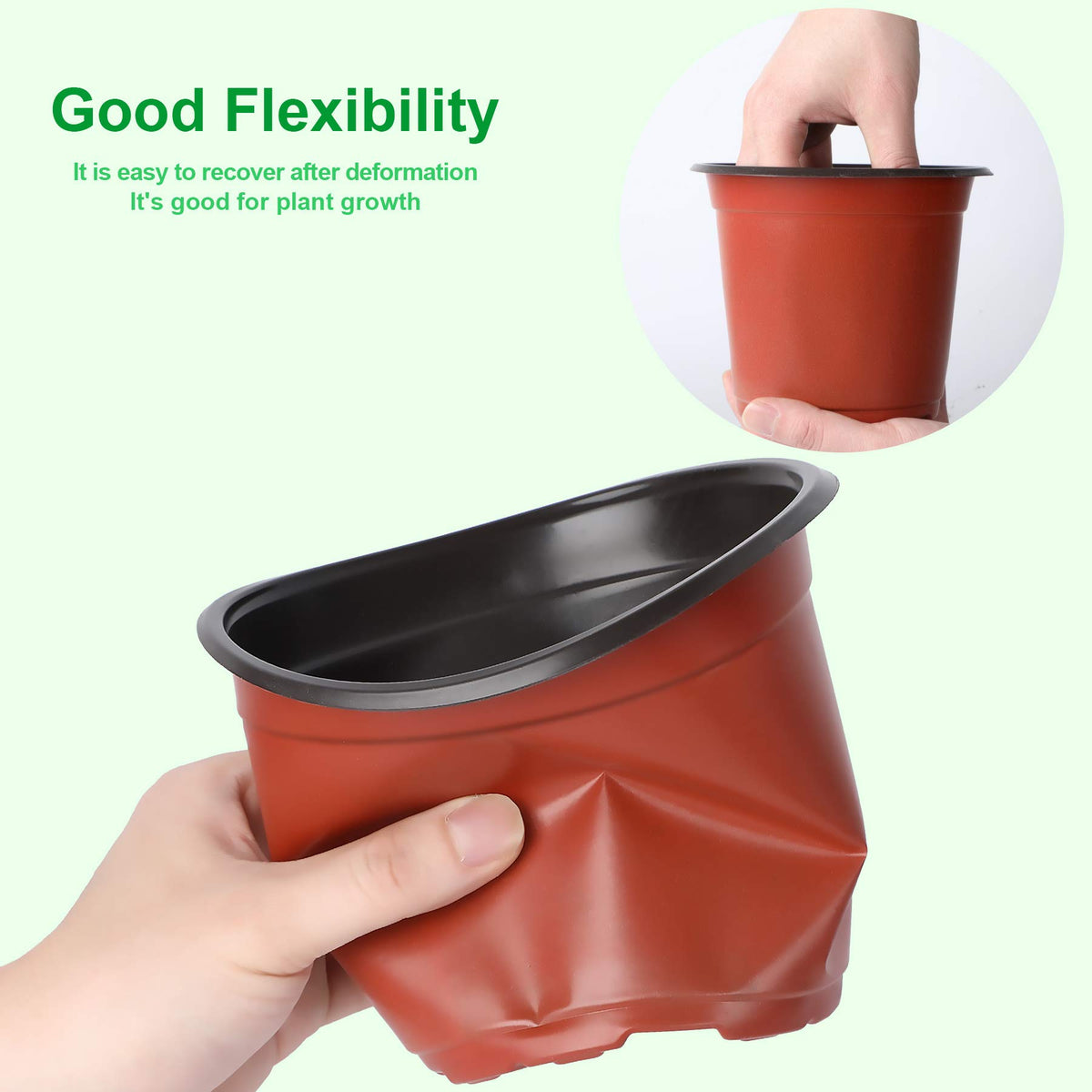 Augshy red brick exterior and dark interior resist UV damage and clean easily.