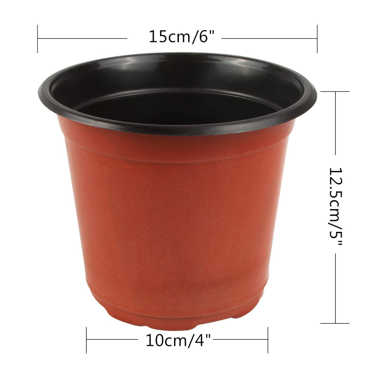 Augshy pot with 12 drainage holes ideal for seedling start and healthy root airflow.