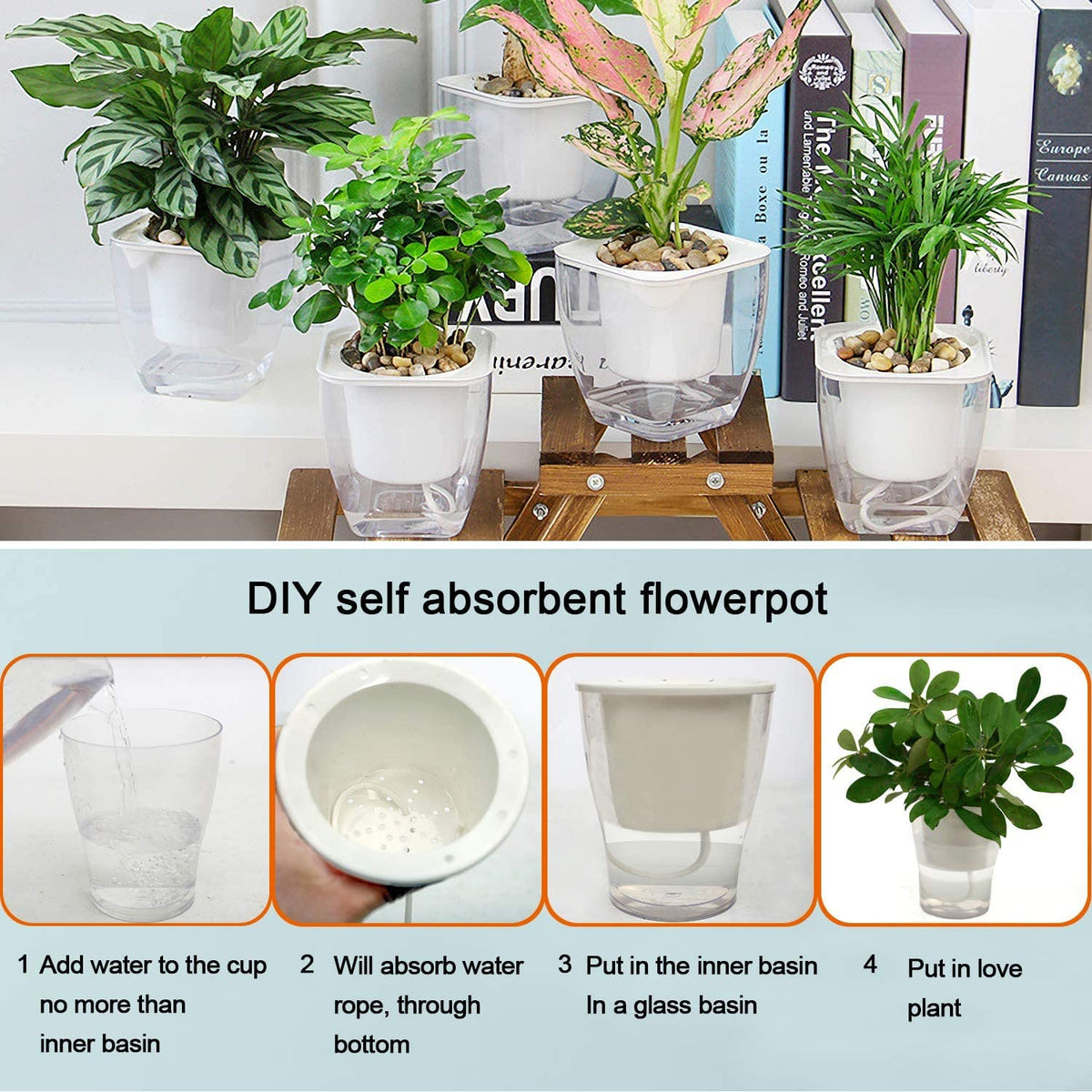 Augshy automatic watering for indoor and outdoor plants while away