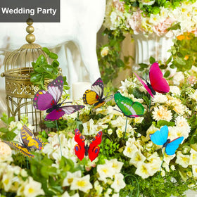Augshy colorful butterflies for garden and indoor plant displays.