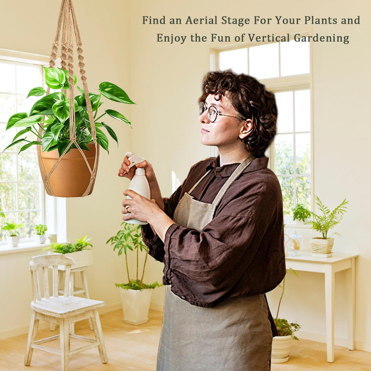 Gift-ready Augshy plant hanger set perfect for birthdays or housewarmings.