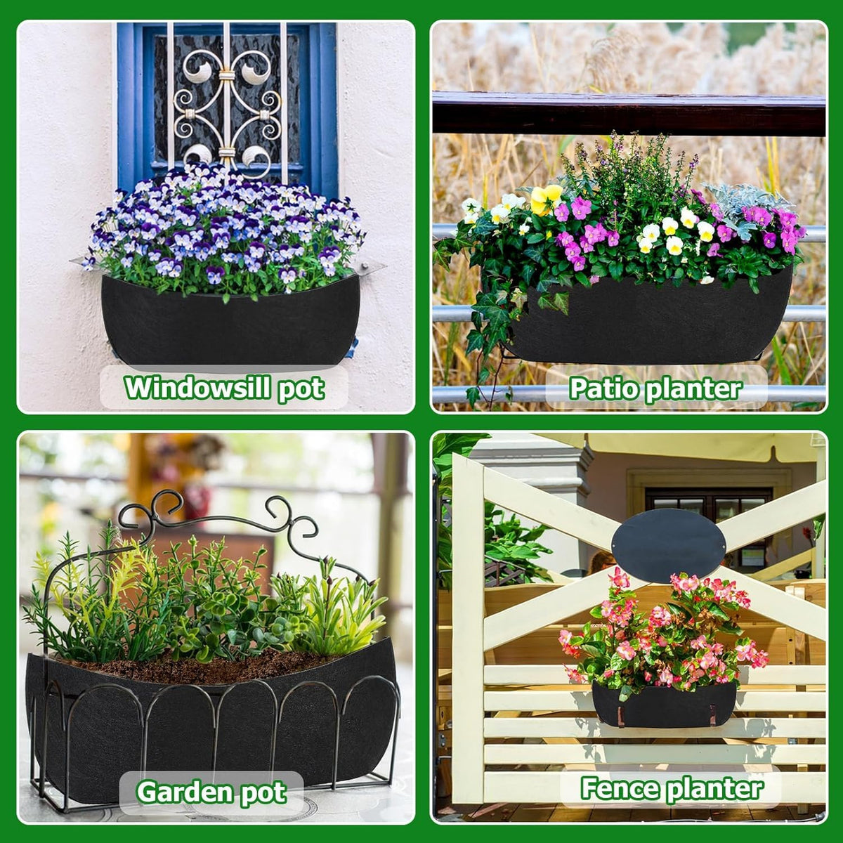 Augshy hanging basket liner shows strong water retention for lush plants