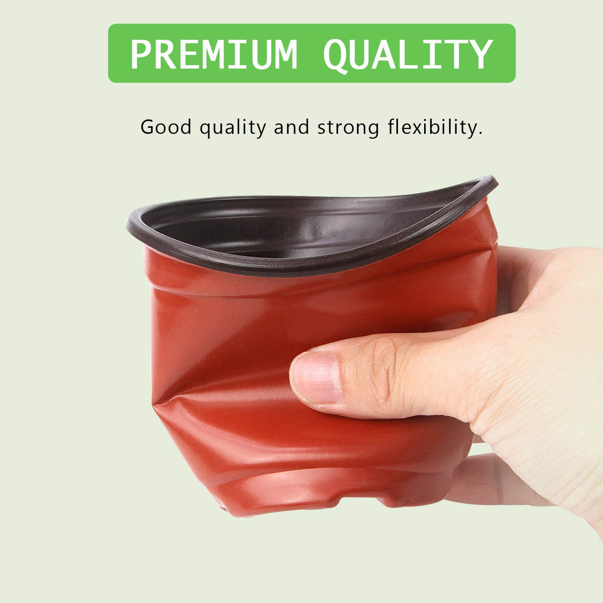 Augshy lightweight reusable plastic pots are easy to move