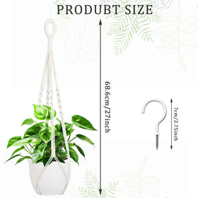 Augshy plant hanger hooks included for quick ceiling mounting