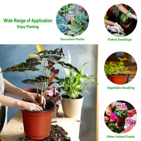 Augshy nursery pot red-brick exterior image suggests UV resistance.