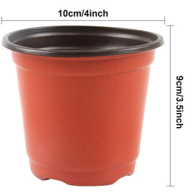 Augshy nursery pot side view showing stackable design for easy storage