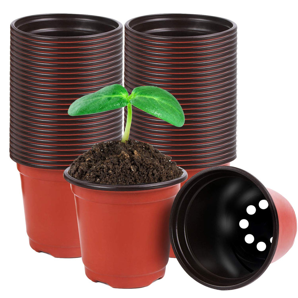 Augshy 4-inch plant pots ready for seed starting and transplanting.
