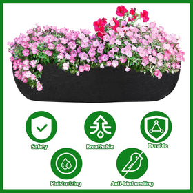 Augshy planter liner 24x7x7 inch fits most planters