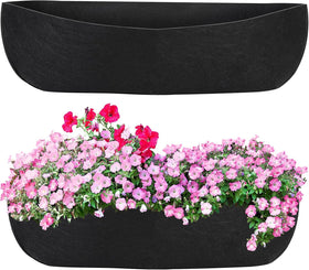 Augshy window box liner 24-inch for balcony greenery and moisture balance