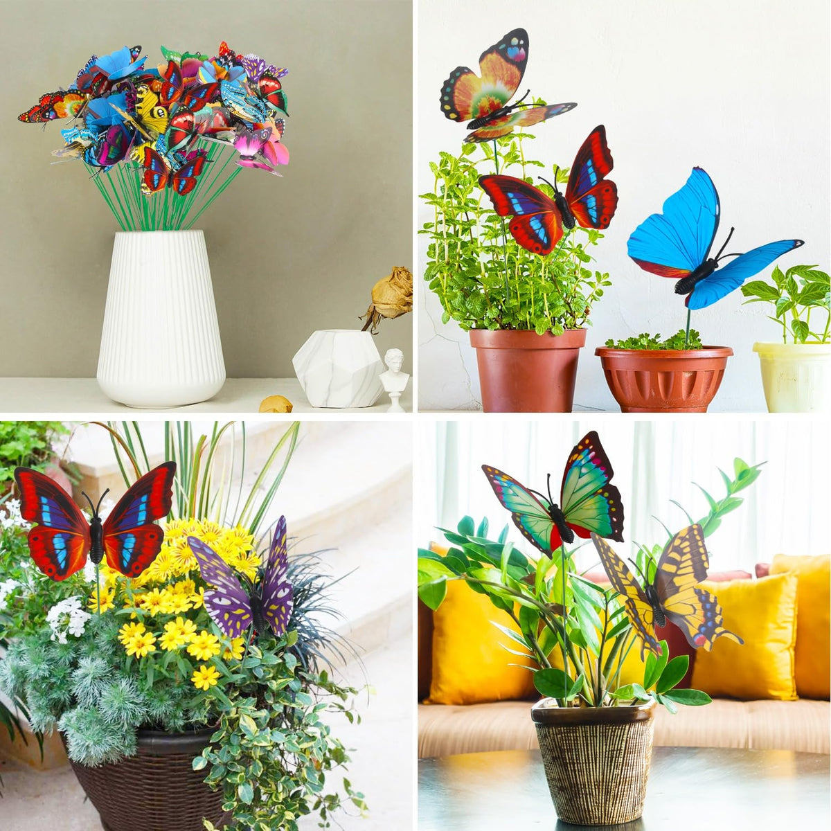 Augshy yard decor butterflies create festive outdoor ambiance.