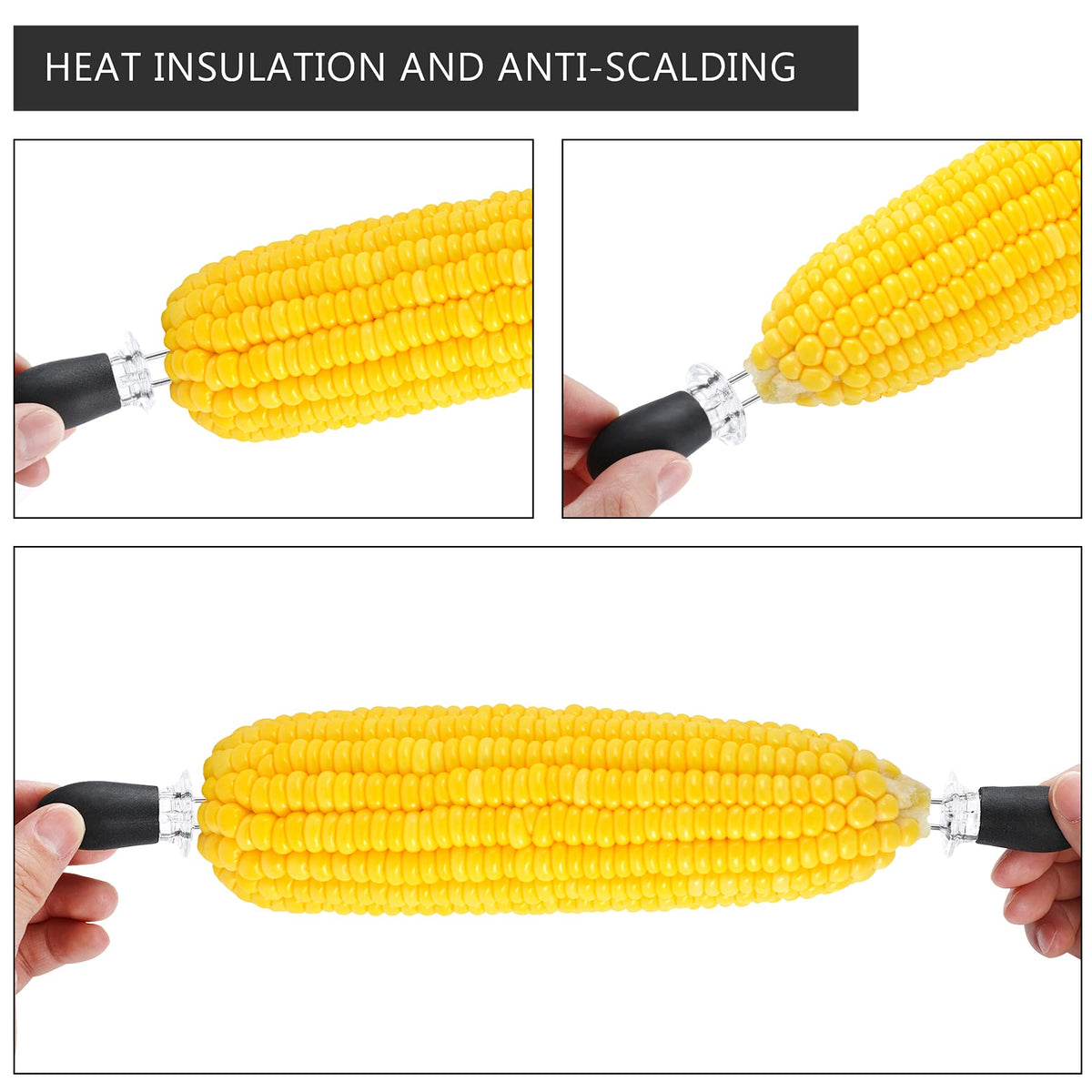 augsun butter spreader included, easy buttering on corn