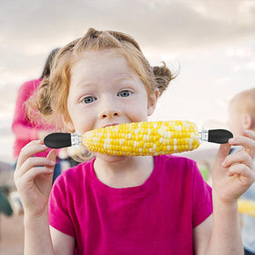 augsun corn holders set, easy-to-store interlocking pieces