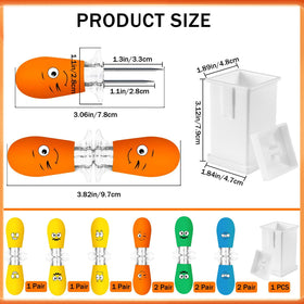 Augsun ergonomic silicone handle corn holders provide comfortable grip.