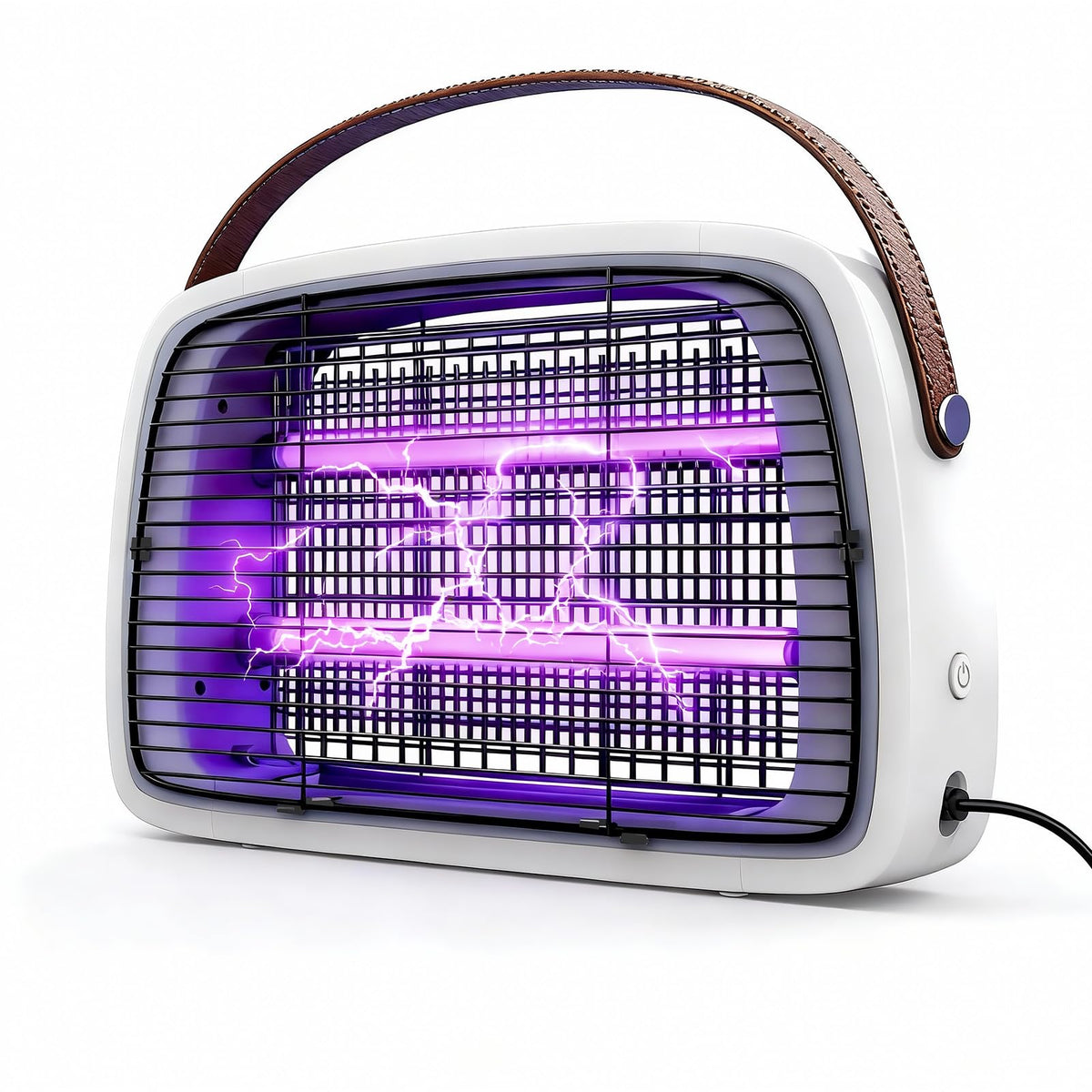 Augutex bug zapper front view with 12W tube for safe indoor insect control.