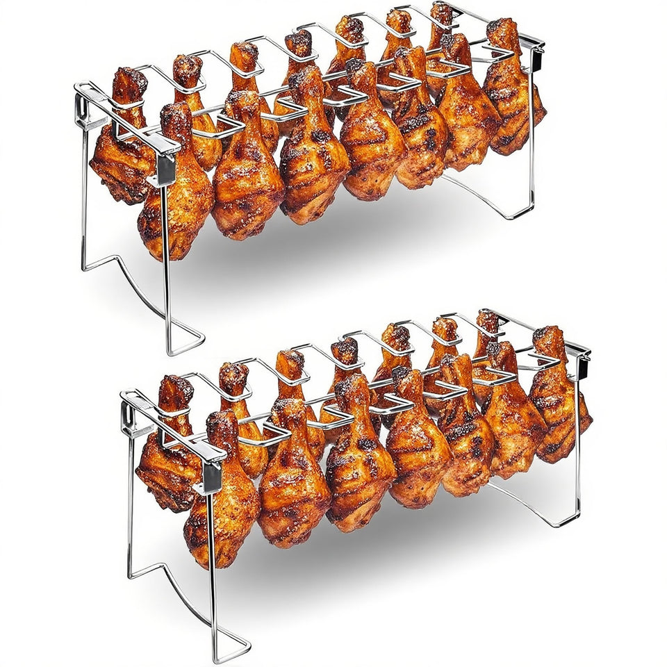auisea chicken leg rack with 14 slots for even indoor or outdoor cooking