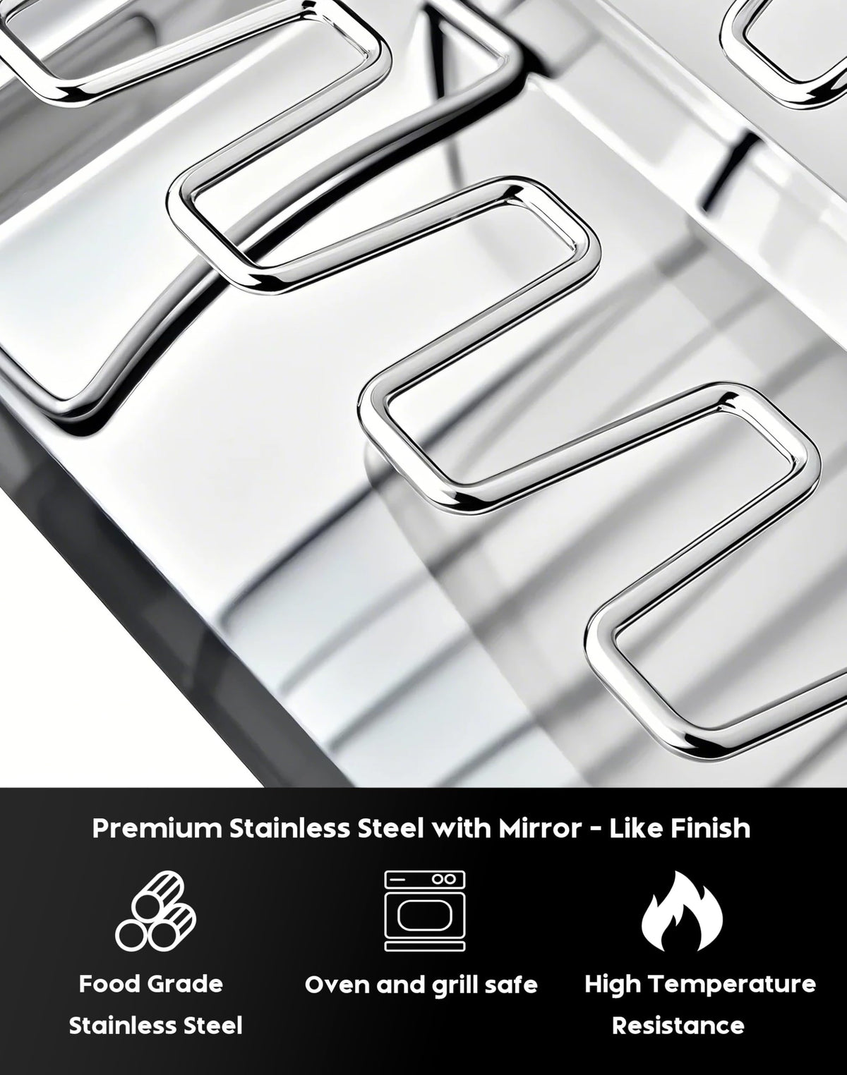 auisea mirror-finish drip pan simplifies post-gr BBQ cleanup