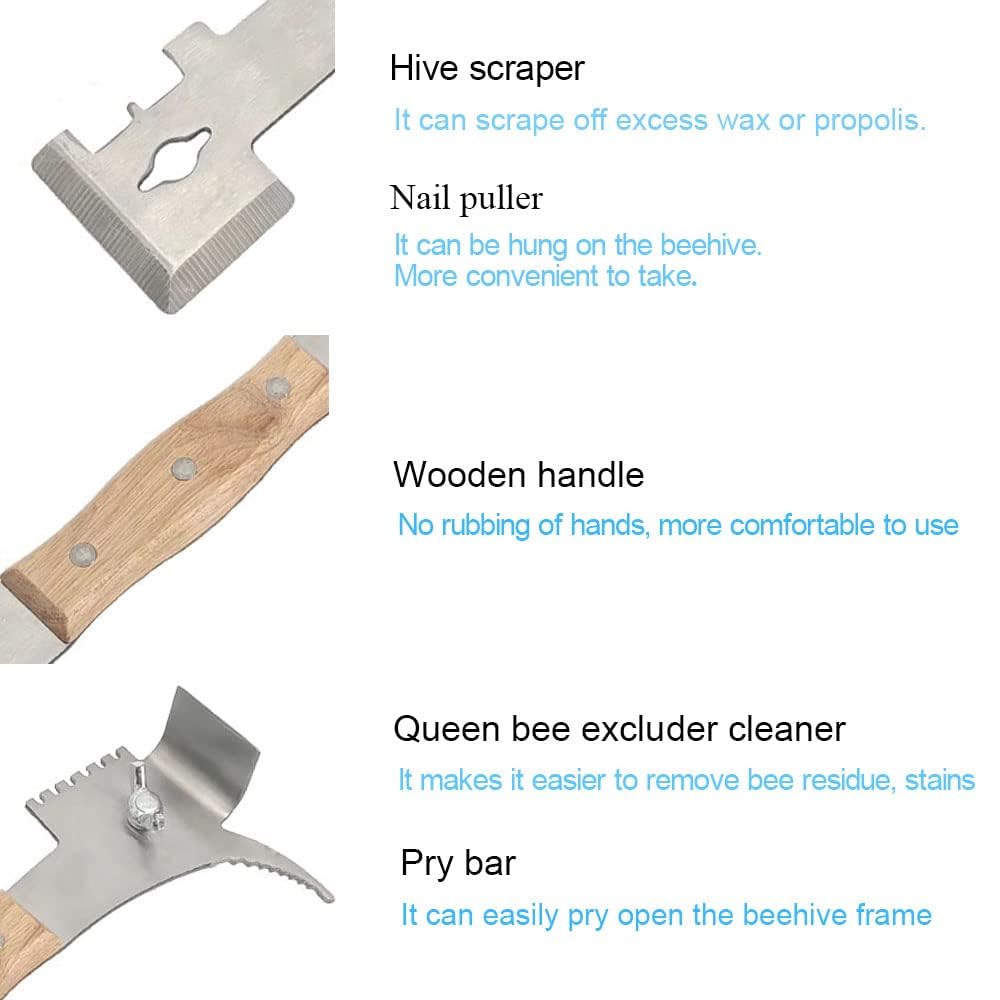 AukBeeFun cleaning scraper edge for removing debris after inspections.