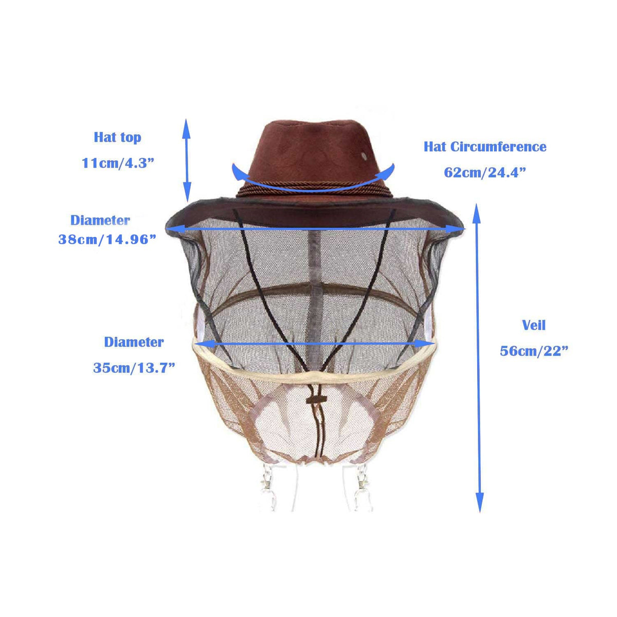 AukBeeFun hat top view emphasizes durable construction for long wear.