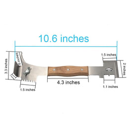 AukBeeFun frame lifter end shows sturdy steel, easing frame lifting without damage.