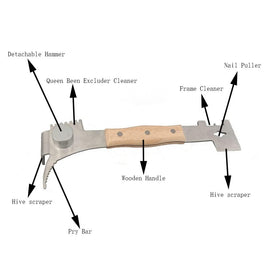 AukBeeFun J-hook end helps lift and maneuver frames with precision.