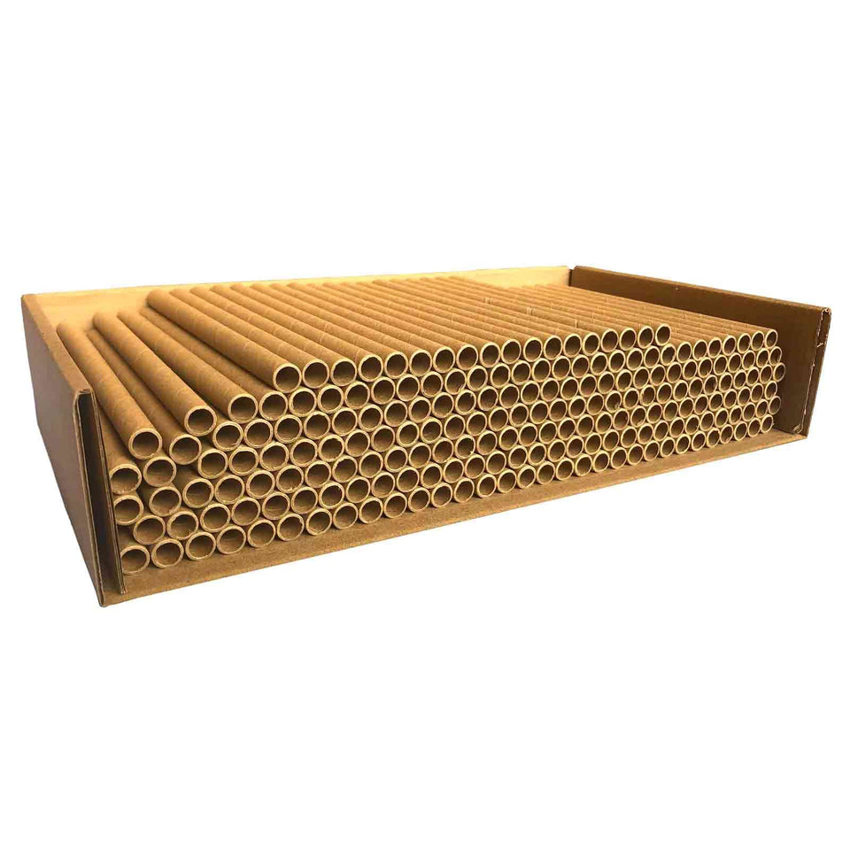 AukBeeFun mason bee nesting tubes for outdoor pollinators; easy-to-replace, durable cardboard.