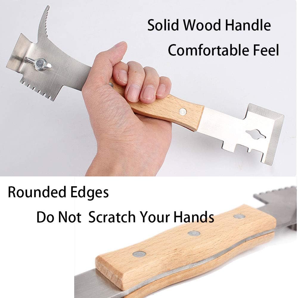 AukBeeFun stainless steel construction resists bending and rust in busy apiaries.