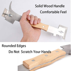 AukBeeFun stainless steel construction resists bending and rust in busy apiaries.