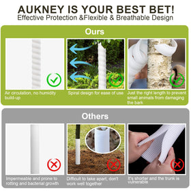 Aukney easy-install spiral protectors praised for simple wrap-around assembly.