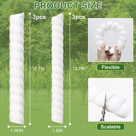 Aukney tree bark protector wrap with spiral design for quick, tool-free installation.