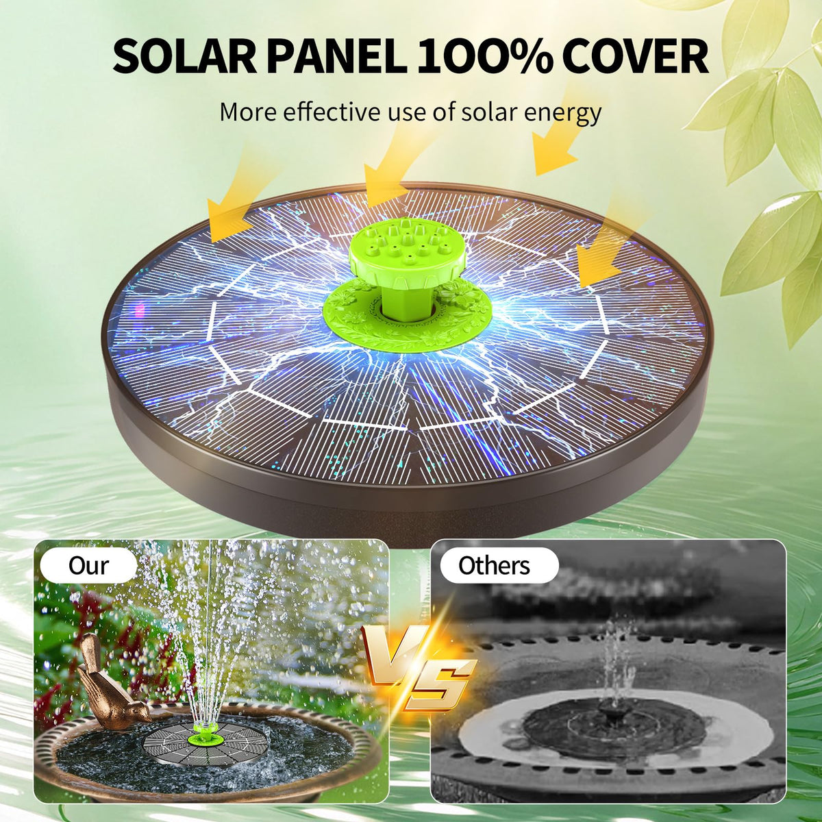 Aukuel 8-nozzle setup shows varied water patterns for outdoor displays