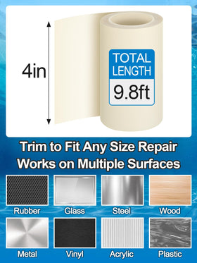 Aulock customizable roll enables large-tear patches for pools, hot tubs, and floats.
