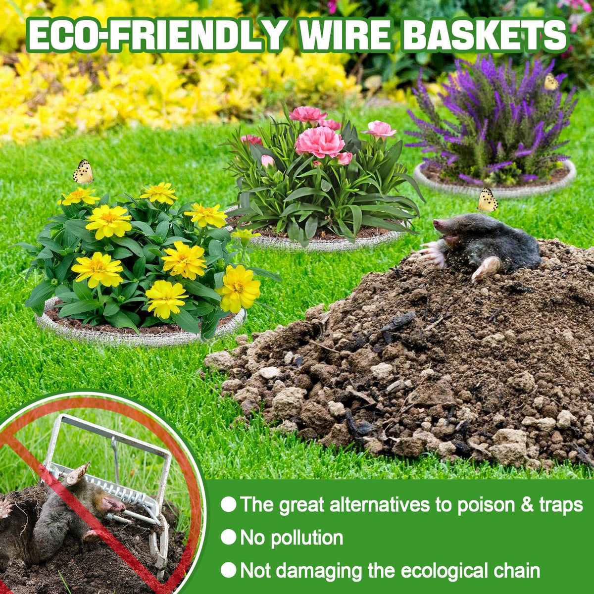 Aulock guard basket bottom welded indicates durability in outdoor pots.