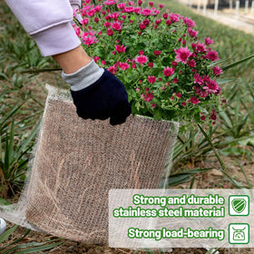 Aulock guard basket mesh closeup shows dense weave for root protection.