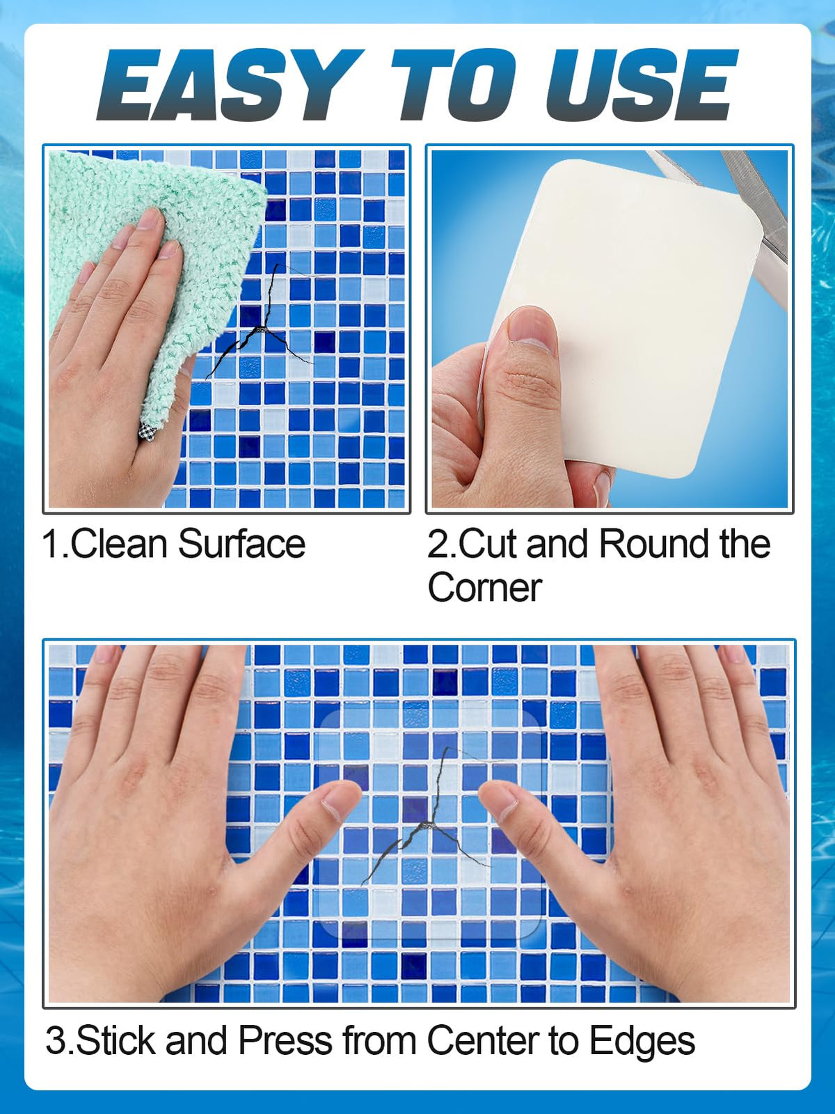 Aulock surface prep step showing cleaning and edge rounding for best adhesion.