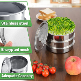 Aulock second mesh tray supporting multi-layer germination