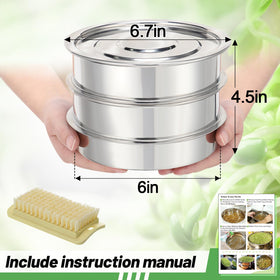 Aulock 6-inch tray highlighting capacity for multiple seed types