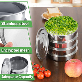 Aulock mesh tray 2 demonstrates space-saving stackable design for kitchens.