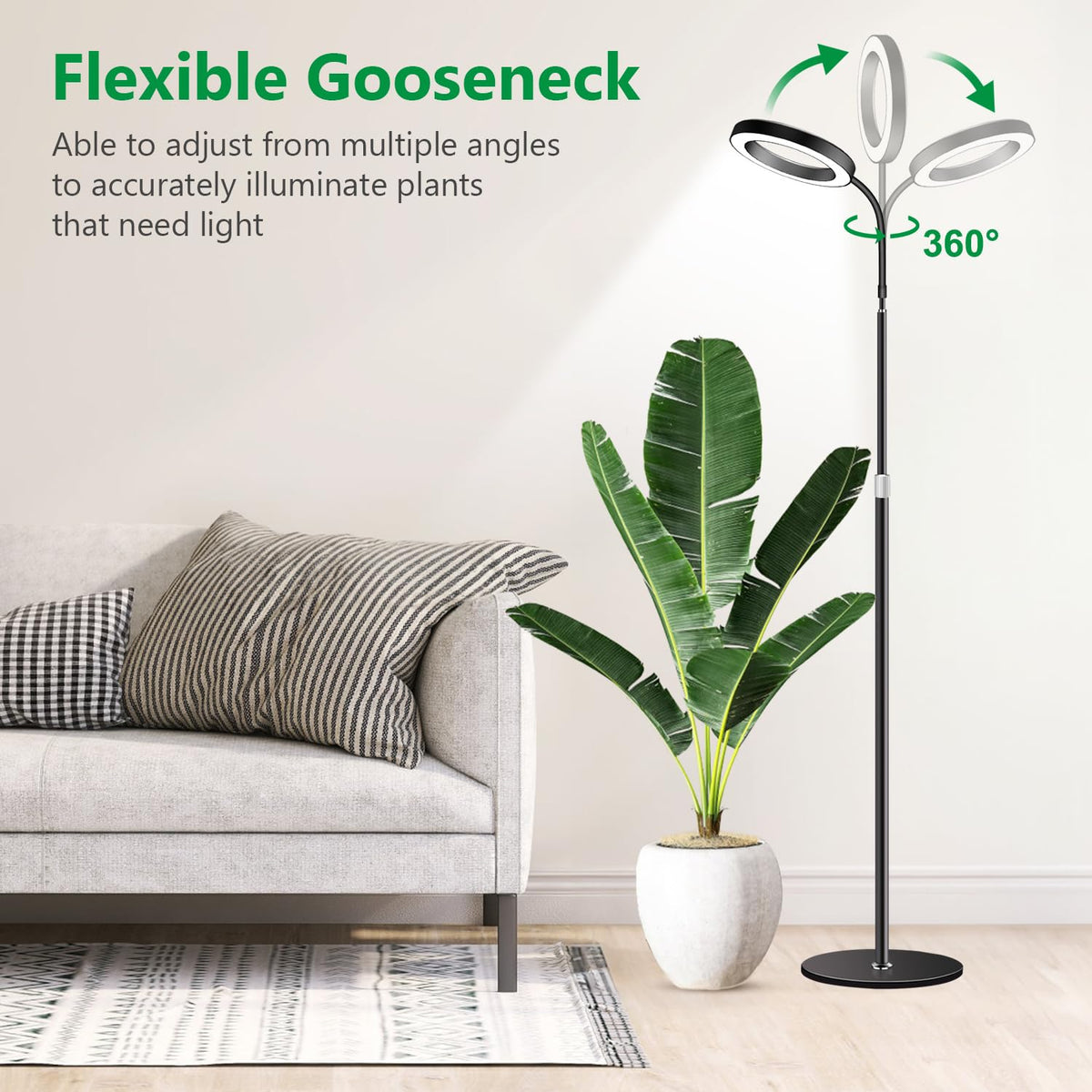 Aumtrly Grow Lights black sleek design that fits home or office spaces