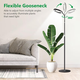 Aumtrly Grow Lights black sleek design that fits home or office spaces