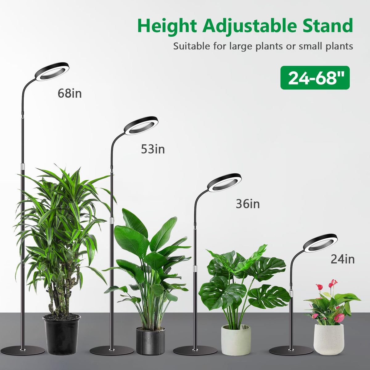 Aumtrly Grow Lights full spectrum blend simulating sunlight for photosynthesis