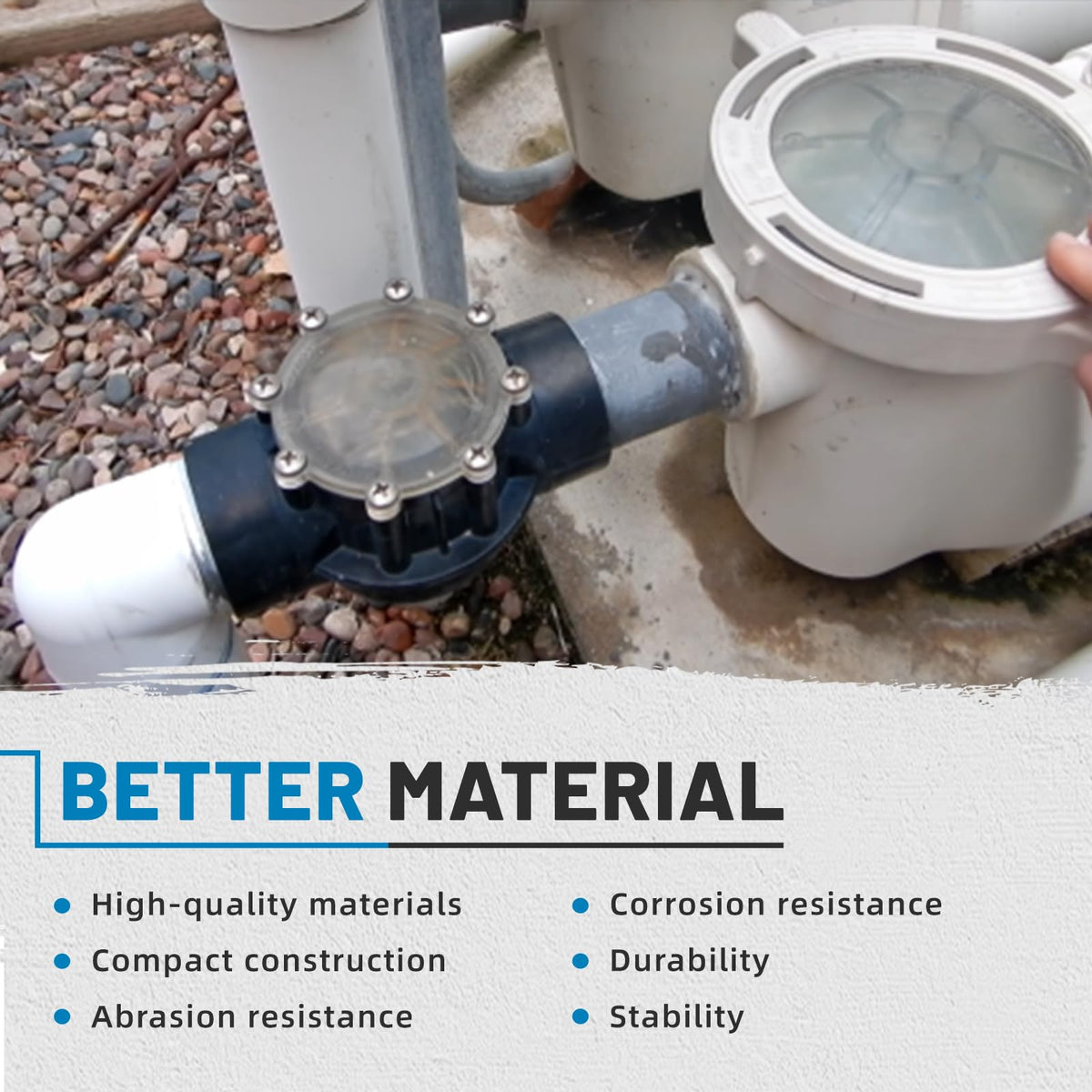 Aumzong 7305 180-degree valve angle for versatile piping layouts.