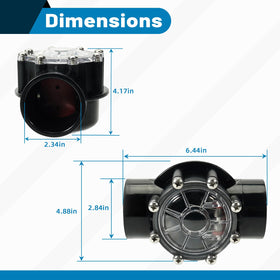 Aumzong 7305 valve suited for pool and spa flow control.