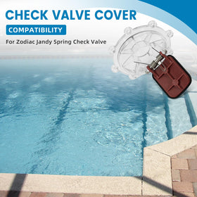 Aumzong check valve cover with flapper detail for proper flow