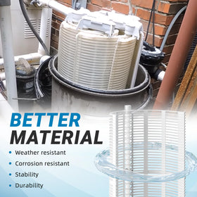 Aumzong corrosion resistant pool grid extends filtration system life.