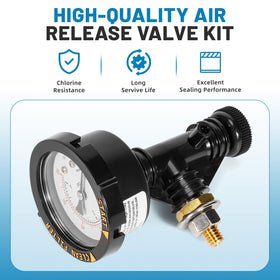 Aumzong twist-type drain valve enabling tool-free replacement
