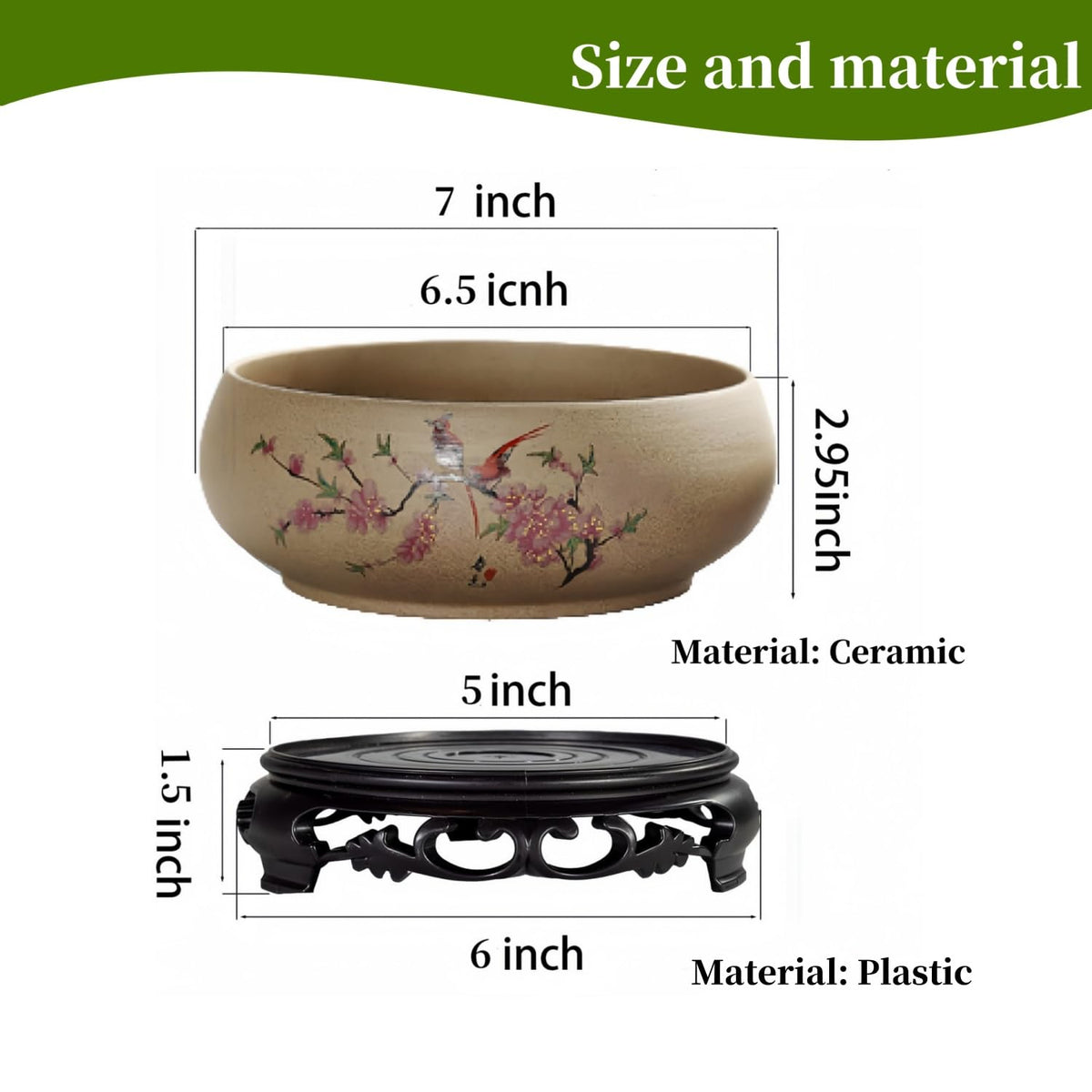 Aunosit Lotus Bowl indoor setup for aquatic plants without drainage holes.