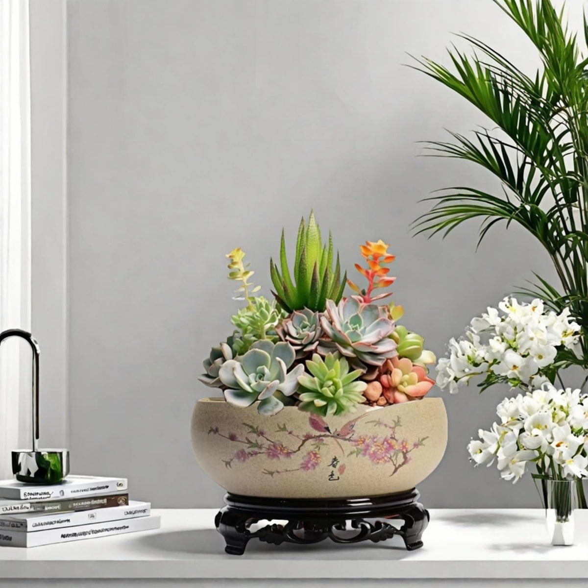 Aunosit Water Lily Pot ideal for hydroponic plants and water garden displays.