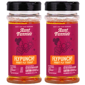 Aunt Fannie's FlyPunch trap ready-to-use in a kitchen to tackle fruit flies.