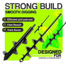 Universal 3/8 inch hex drive fit works with most drills.