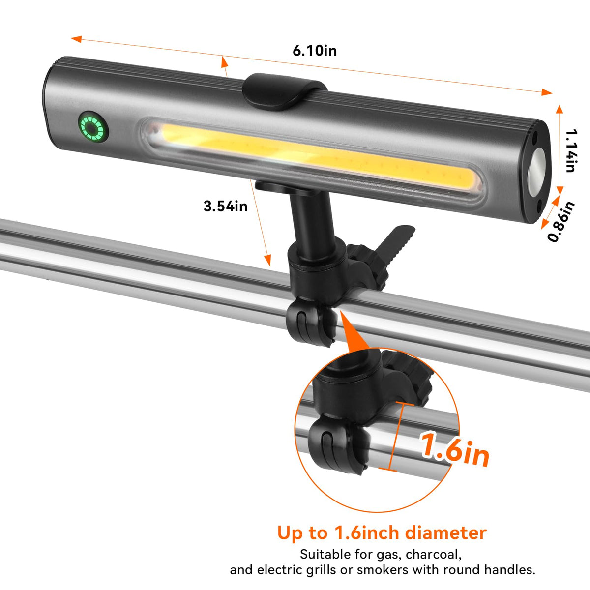 AuntyFey grill lights are IPX5 waterproof for splash resistance.